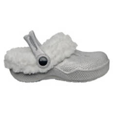 Toddler Warm Lined Clog - Silver, 11/12