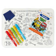 On-The-Go Reusable Activity Mat - Trucks