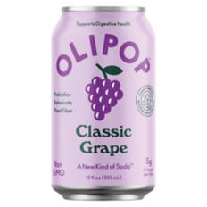 Prebiotic Classic Grape Flavored Soda Can, 12 fl oz