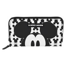 Mickey Character Wallet, Black & White