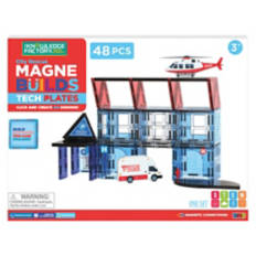 48 Piece City Rescue Magnetic Tiles Build Plates