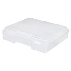 2 Pack Document Storage Boxes, Clear