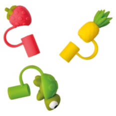 3 Piece Silicone Straw Stopper