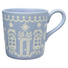 Holiday Mug - Purple Gingerbread House