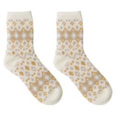 Ladies Cabin Socks, Vanilla