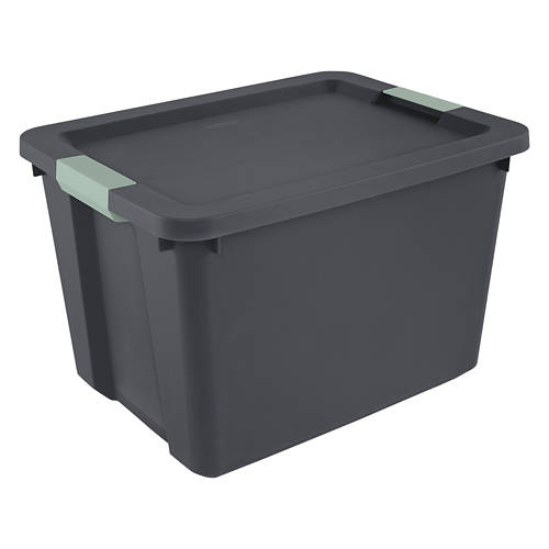 20 Gallon Sterlite Latch Tote, Dark Grey