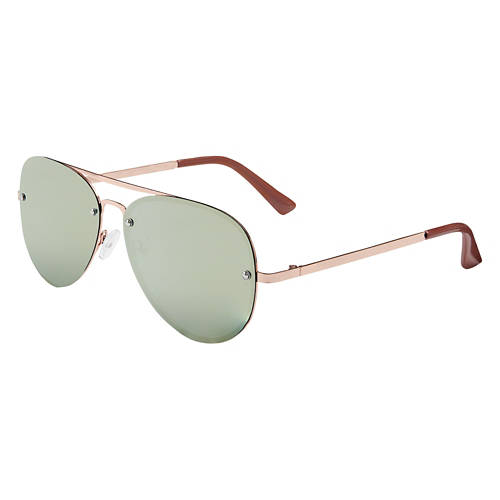 Ladies Polarized Sunglasses - Metal Brown