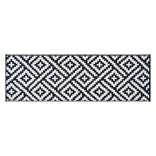 2' x 6' Reversible Indoor/Outdoor Runner - Navy/White Diamond Product Image Front shot 01