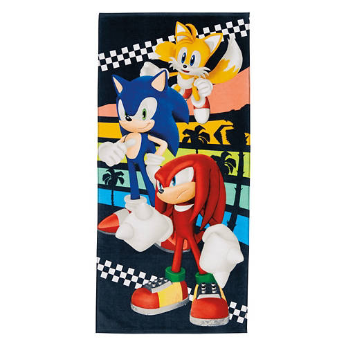 28" X 58" Kids Cotton Beach Towel - Sonic Product Image Front shot 01