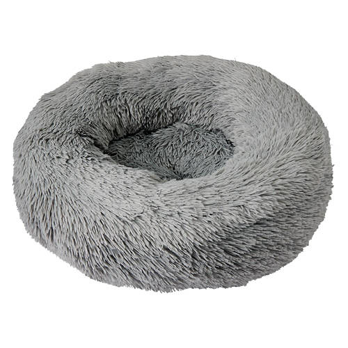 24" x 24" Plush Pet Bed, Grey