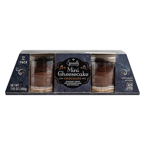 2 Pack Chocolate Mini Cheesecake, 7.05 oz Product Image Front shot 01