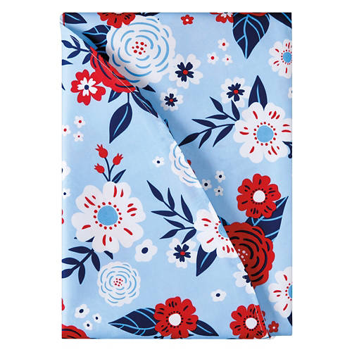 70" Round Indoor/Outdoor Tablecloth - Flowers Product Image Front shot 01