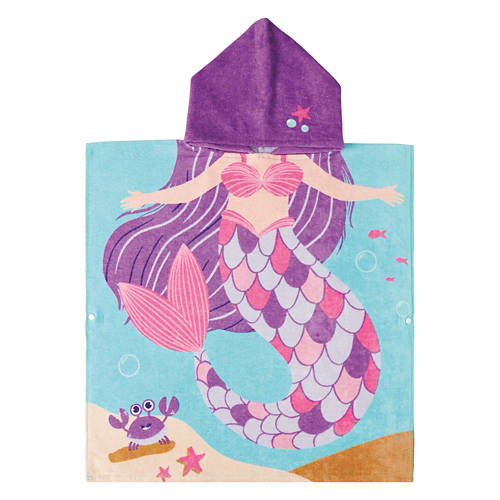 Kids Hooded Beach Towel - Mermaid Product Image Front shot 01