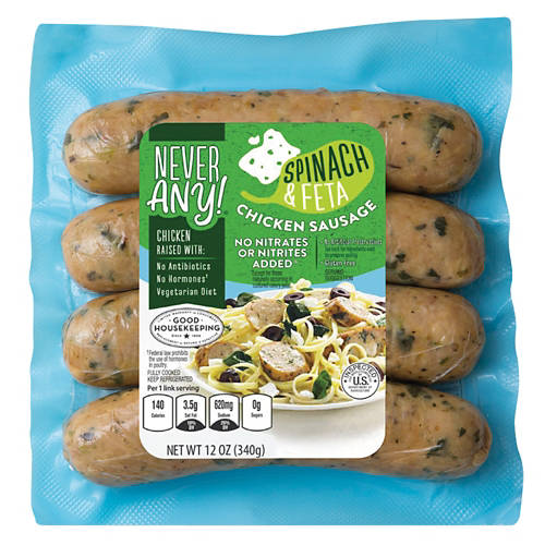 Spinach  Feta Chicken Sausage, 12 oz