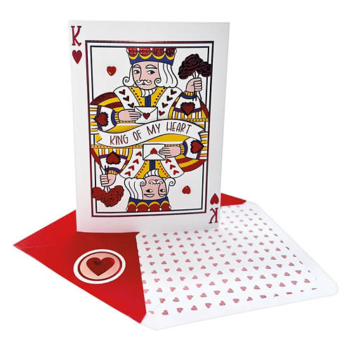 5" x 7" Valentine's Day Card - King Of My Heart