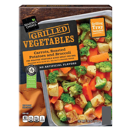 Carrots, Potatoes, & Broccoli Grilling Tray, 14 oz Product Image Front shot 01