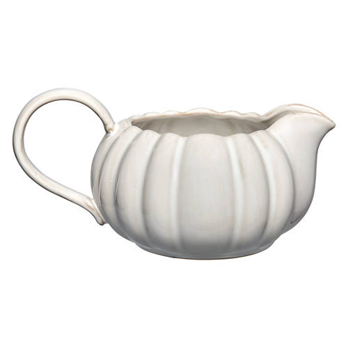 White Pumpkin Stoneware Gravy Boat