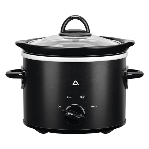 2 Qt Slow Cooker, Matte Black