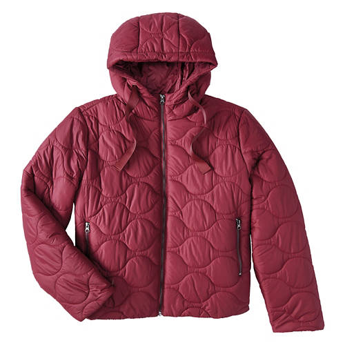 Ladies Quilted Jacket - Red, L