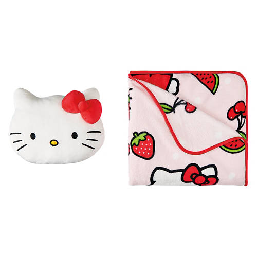 Kids Pillow & Blanket Set - Hello Kitty