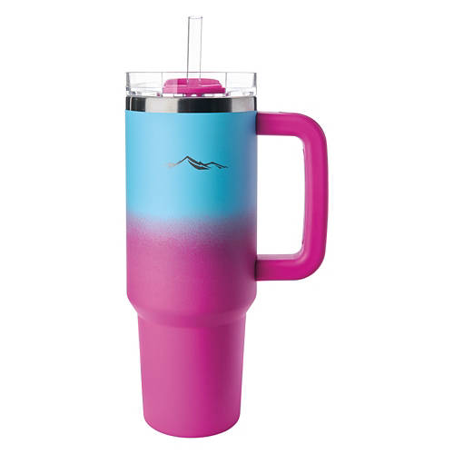 40 Oz Thirst Crusher, Ombre Cyan/Pink