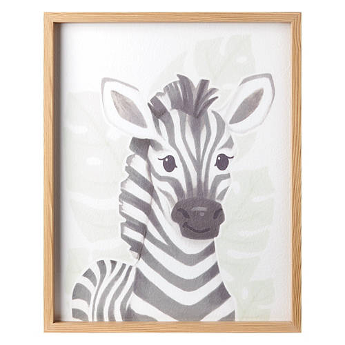 16" x 20" Baby Zebra Framed Wall Art