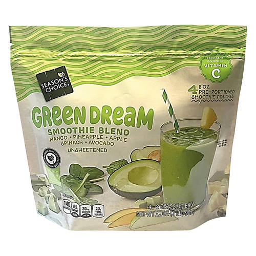 Unsweetened Green Dream Smoothie Blend, 4 count Product Image Front shot 01