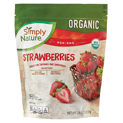 Organic Frozen  Strawberries, 24 oz