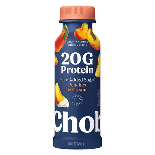 Sugar Free Peaches & Cream Protein Drink, 10 fl oz Product Image Front shot 01