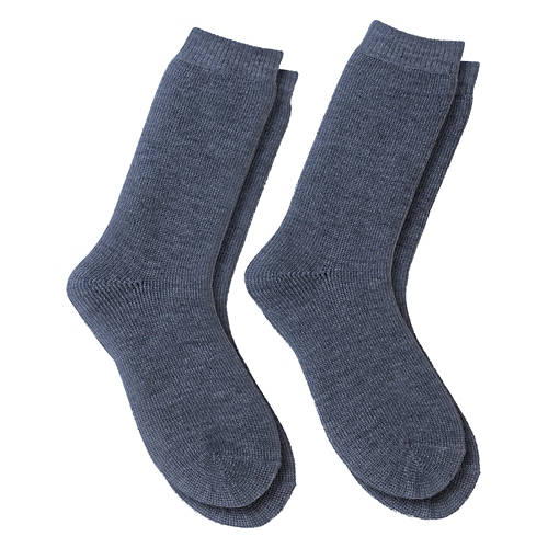 Men's 2 Pack Brushed Winter Socks - Dark Gray