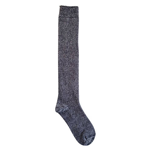 Ladies 2 Pack Boot Socks Polyester Knee High, Gray