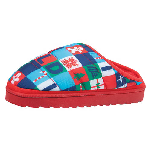 Ladies Aldi Gear Christmas Slippers - Red, 9