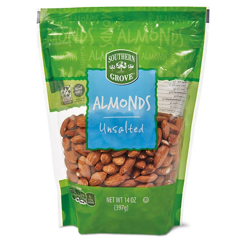 Unsalted Whole Almonds, 14 oz