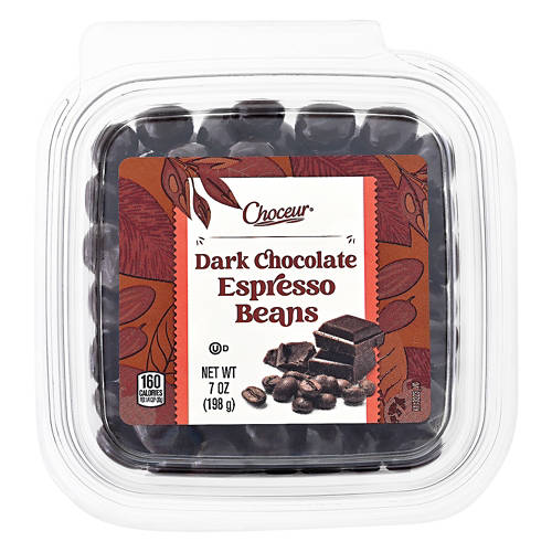 Dark Chocolate Espresso Beans, 7 oz Product Image Front shot 01