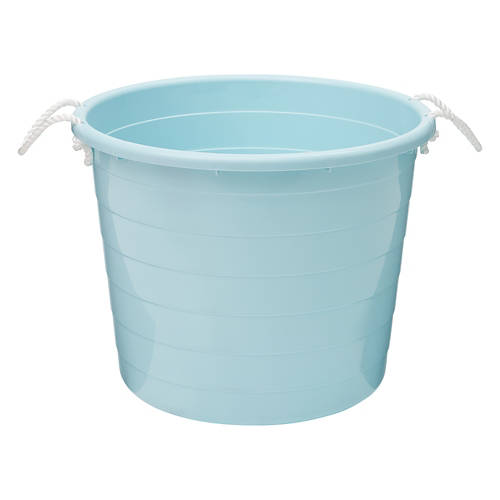 Rope Handled Tub - Aqua