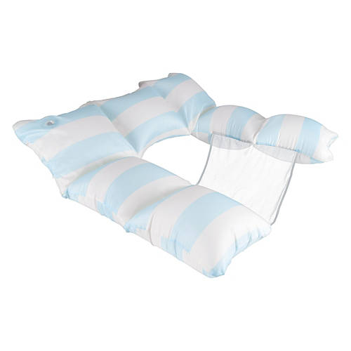 Inflatable Pool Seat - Blue Striped Product Image Front shot 01