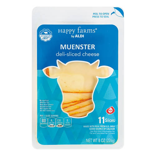 Deli  Sliced  Muenster Cheese, 8 oz