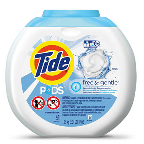 Laundry Pods Free & Gentle, 42 count