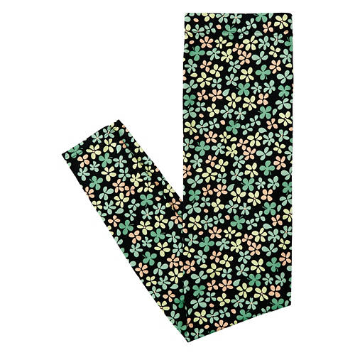 Ladies St. Patrick's Day Soft Legging - Floral, M