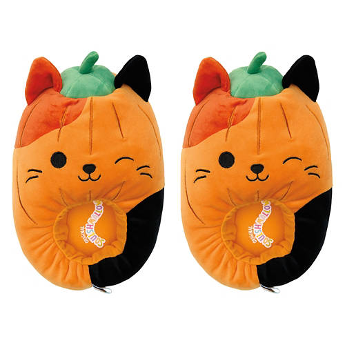 Childrens Halloween Squishmallow Slipper - Pumpkin Cat, 13/1