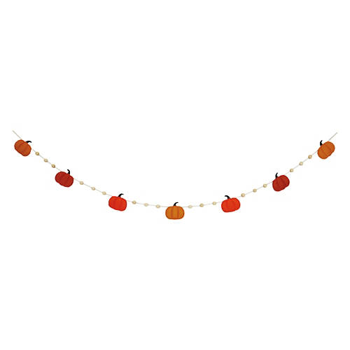 Felt Pumpkin Garland