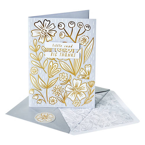 Greeting Card -  Floral Thanks