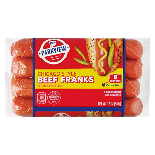Chicago Style Beef Franks, 12 oz