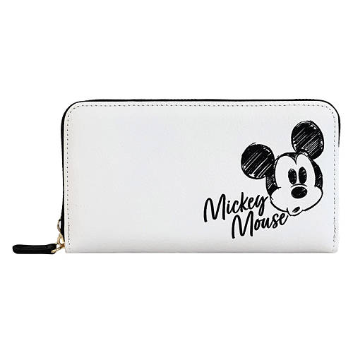 Disney White Mickey Mouse Wristlet Wallet
