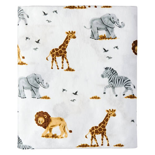 52"x28" Crib Sheet, Safari