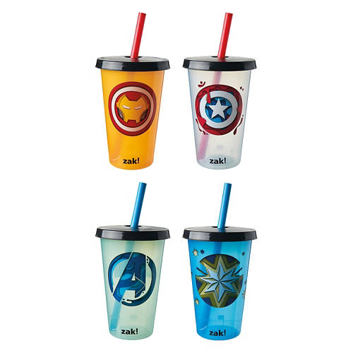 4 Pack Reusable Tumblers - Marvel