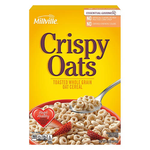 Crispy Oats Cereal, 12 oz Product Image Front shot 01