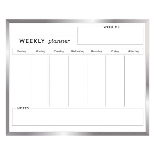 Weekly Planner Board, Silver