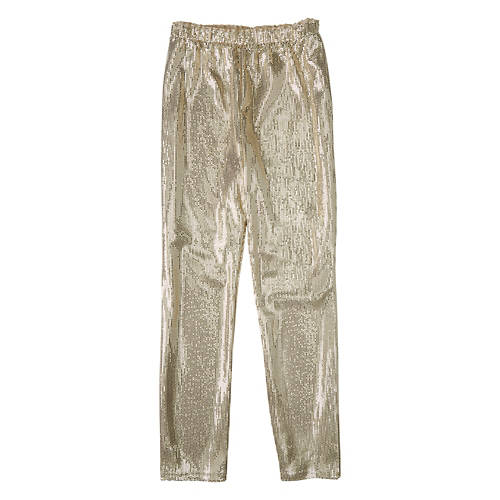 Ladies Sequin Pant - Gold, L