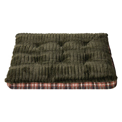 33" x 20" Orthopedic Pet Bed - Grey Plaid, L